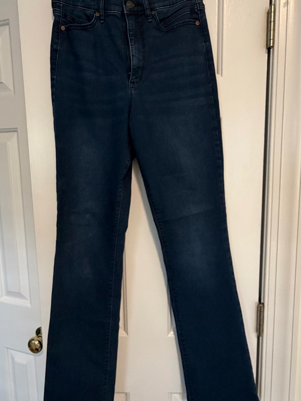 Sofia Dark Blue Women's High-Rise Straight Jeans Marisol Bootcut